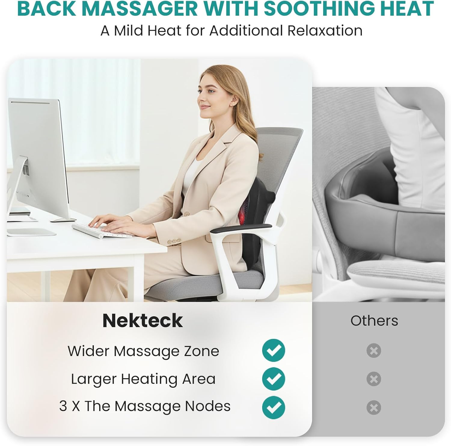 Foot Massager with Heat, Shiatsu Heated Electric Kneading Foot Massager Machine