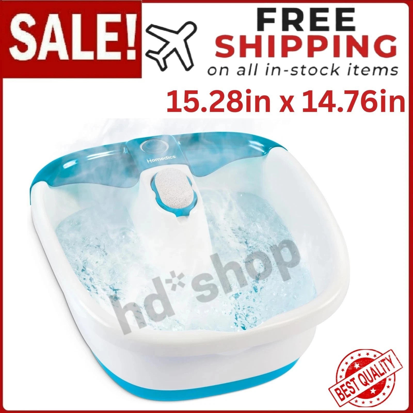 X Large Feet, Foot Spa Bath Massager Heat Soaker Massage Bubble Roller Deep Soak