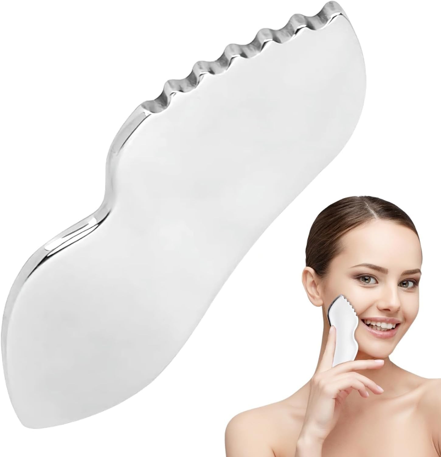 Gua Sha Facial Tools for Face – Jawline & Chin,Lymphatic Drainage,Body Treatment