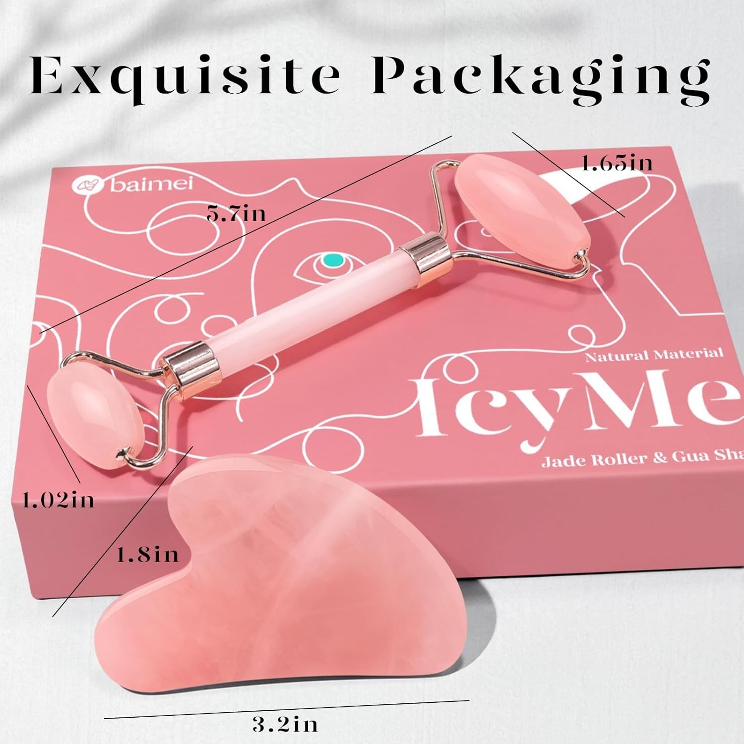 Cooling Jade Roller & Gua Sha Set – Effortless Skin Firming for All Skin Types