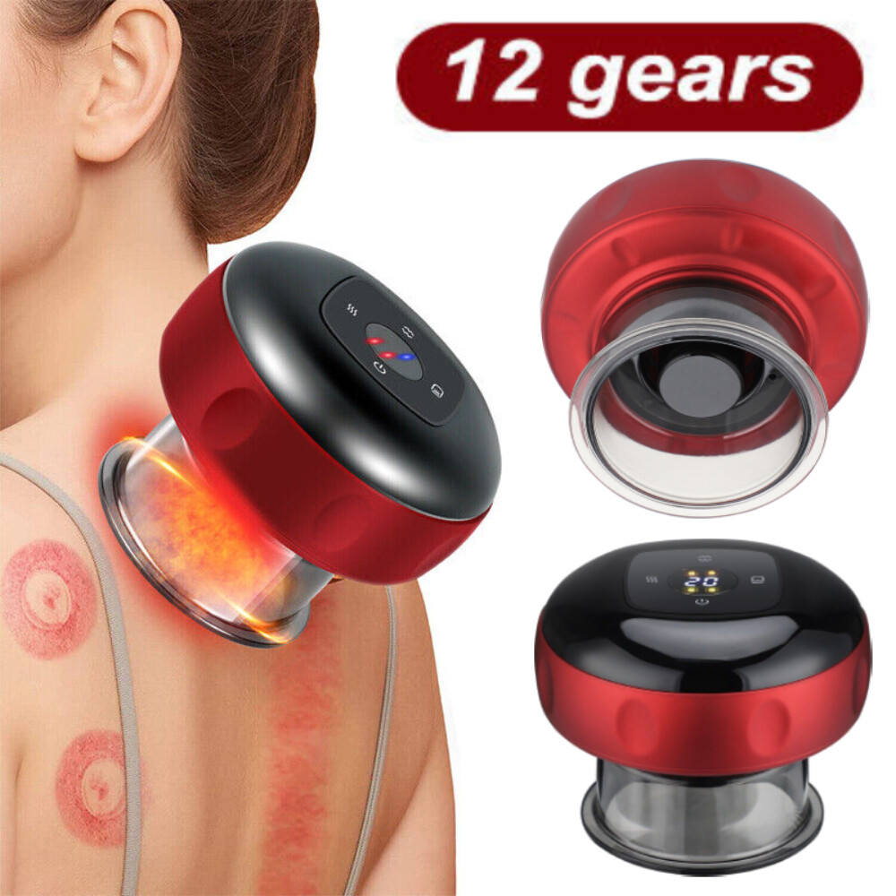 12 Grade Electric Vacuum Cupping Massage Anti-Cellulite Body Therapy Massager