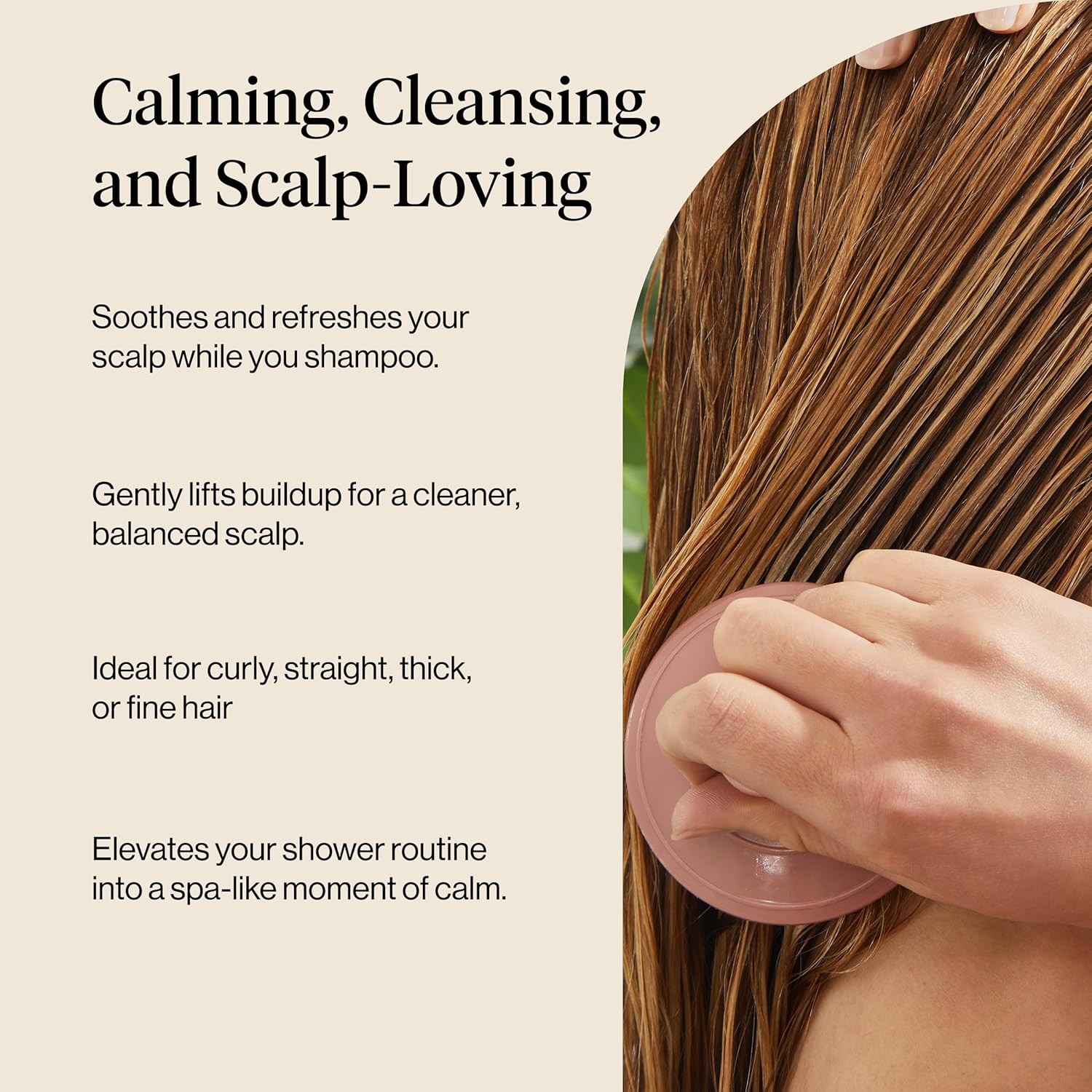 Kitsch Scalp Massager Shampoo Brush Exfoliator Terracotta