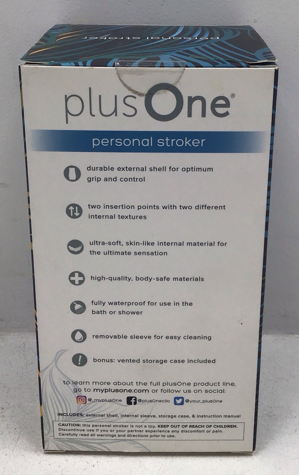 Plus One Personal Stroker With Vented Storage Case Included – New & Sealed