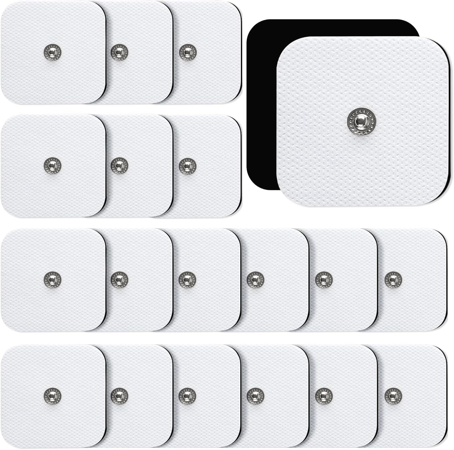 TENS Unit Replacement Pads, 20PCS 3.5mm Snap Electrode Pads, Self-Adhesive El…