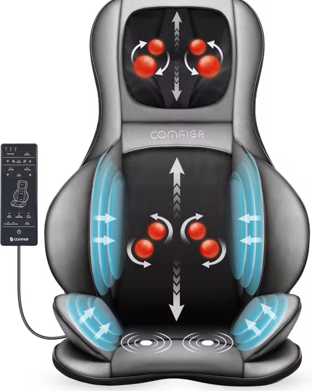 Snailax Full Body Massager with Heat Air Compress Kneading Shiatsu Massage