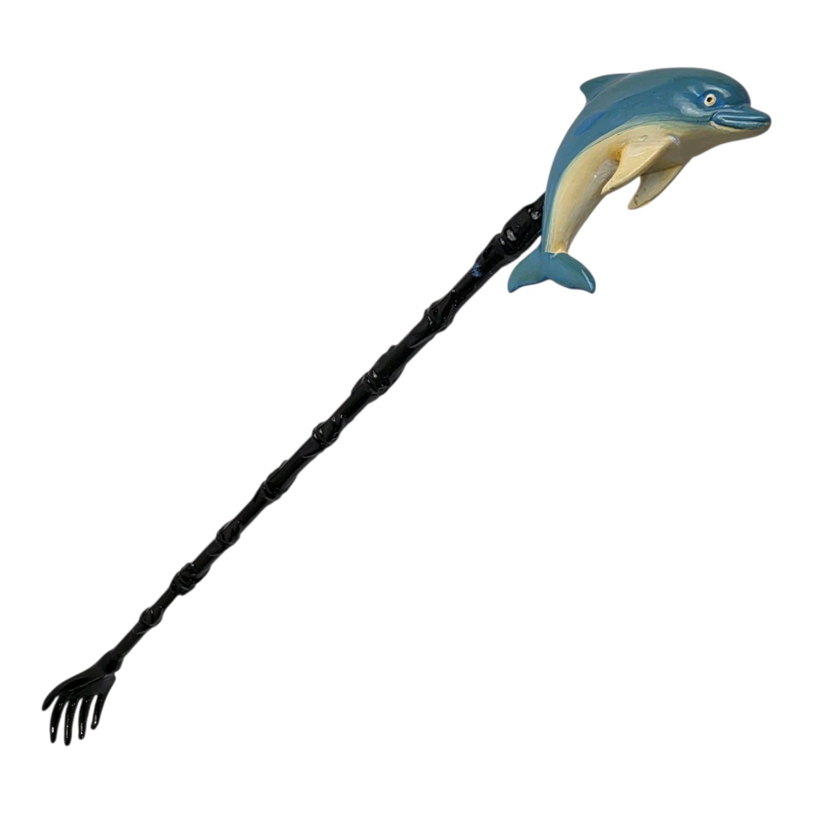 Vintage Plastic Dolphin 16″ Backscratcher Back Scratcher Beach Florida Souvenir
