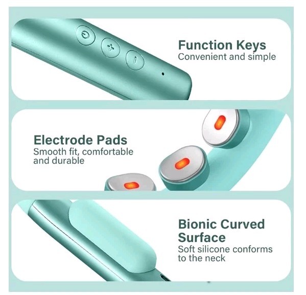 Neck Massager with Heat for Deep Tissue Pain Relief, Soothing Neck Massager Sage