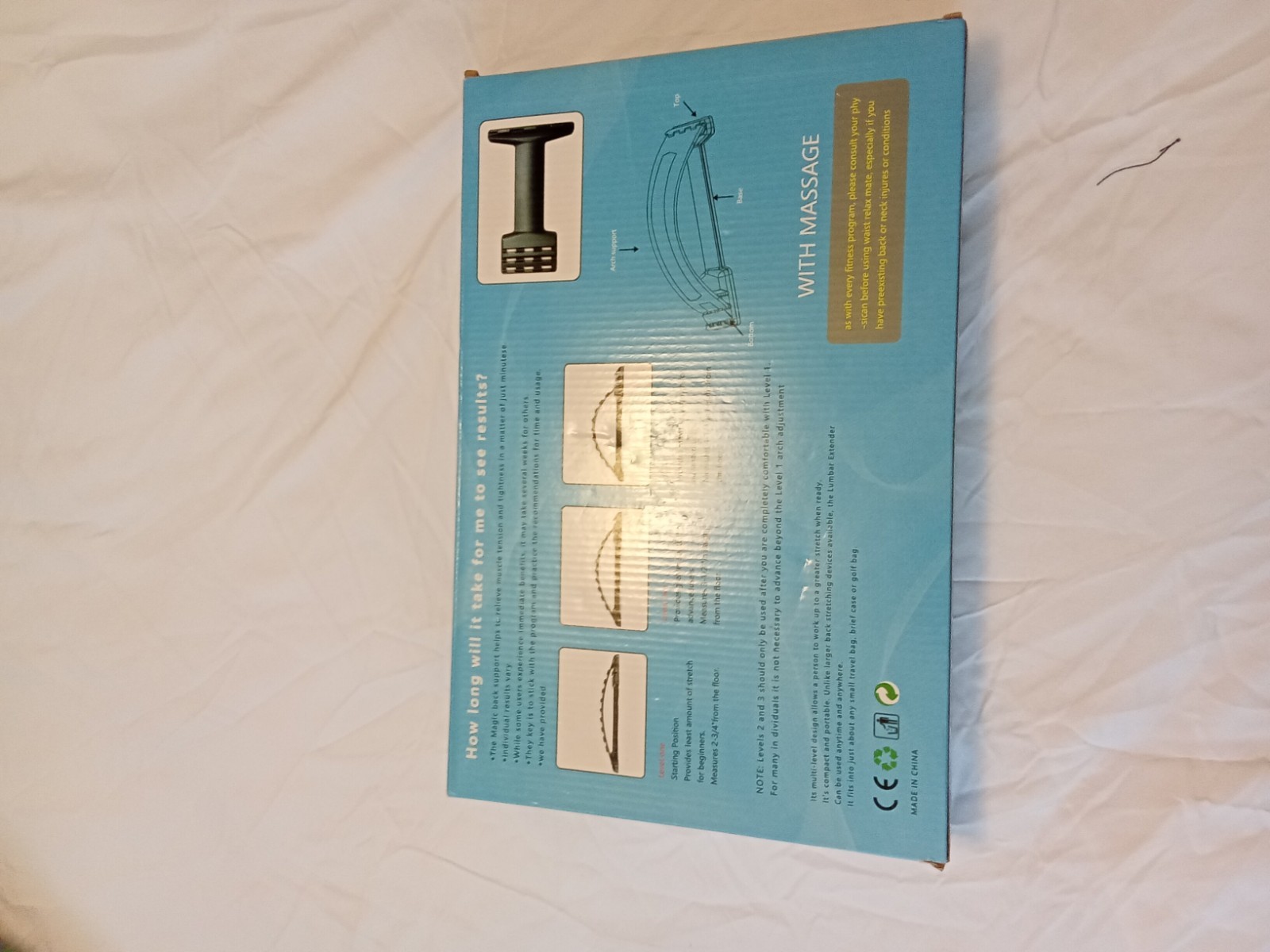 Waist Relax Mate Multi Level Back Stretching Device for Back Pain Portable New