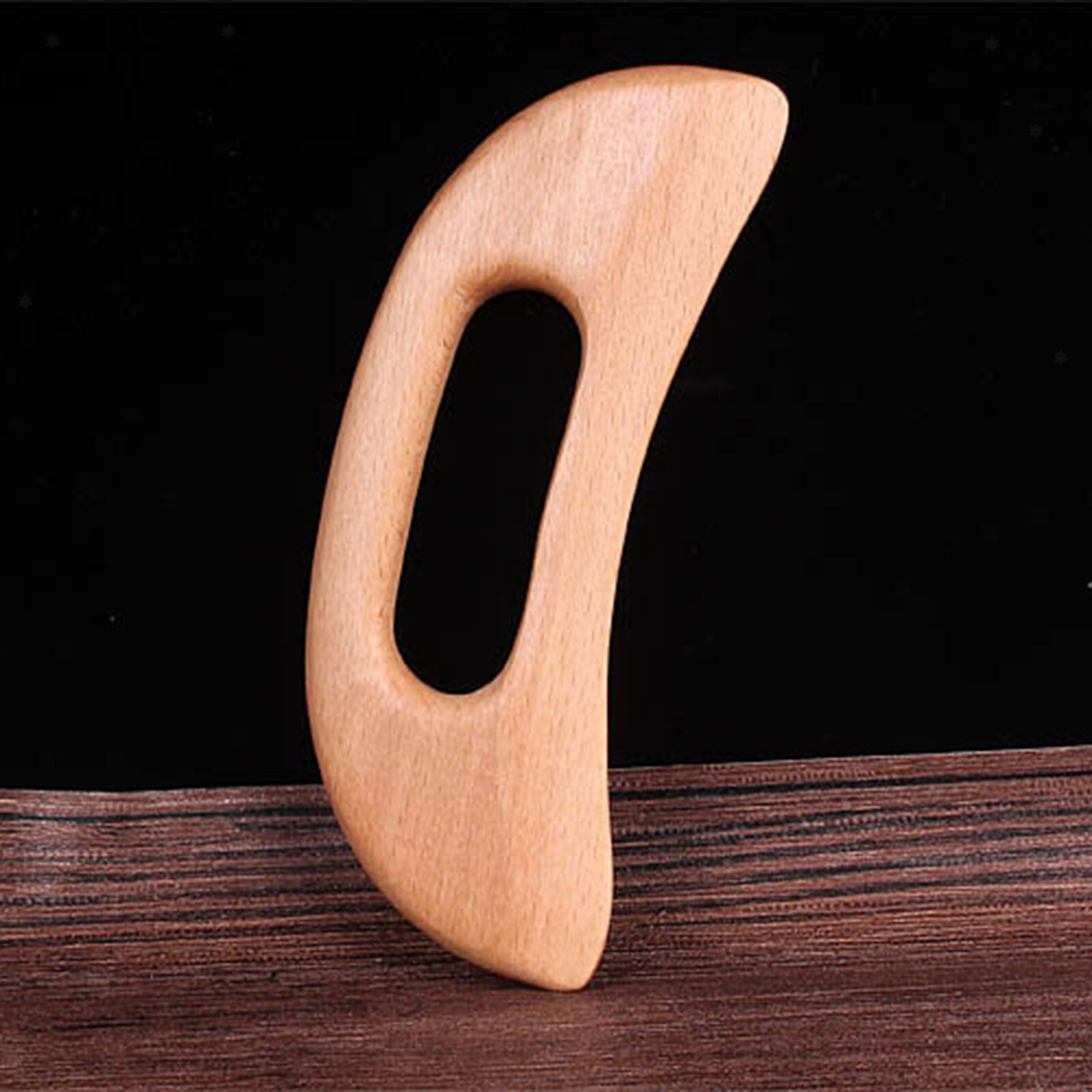 Chinese Traditional Wooden Guasha Board Whole Body Massage Scraping Health Tool
