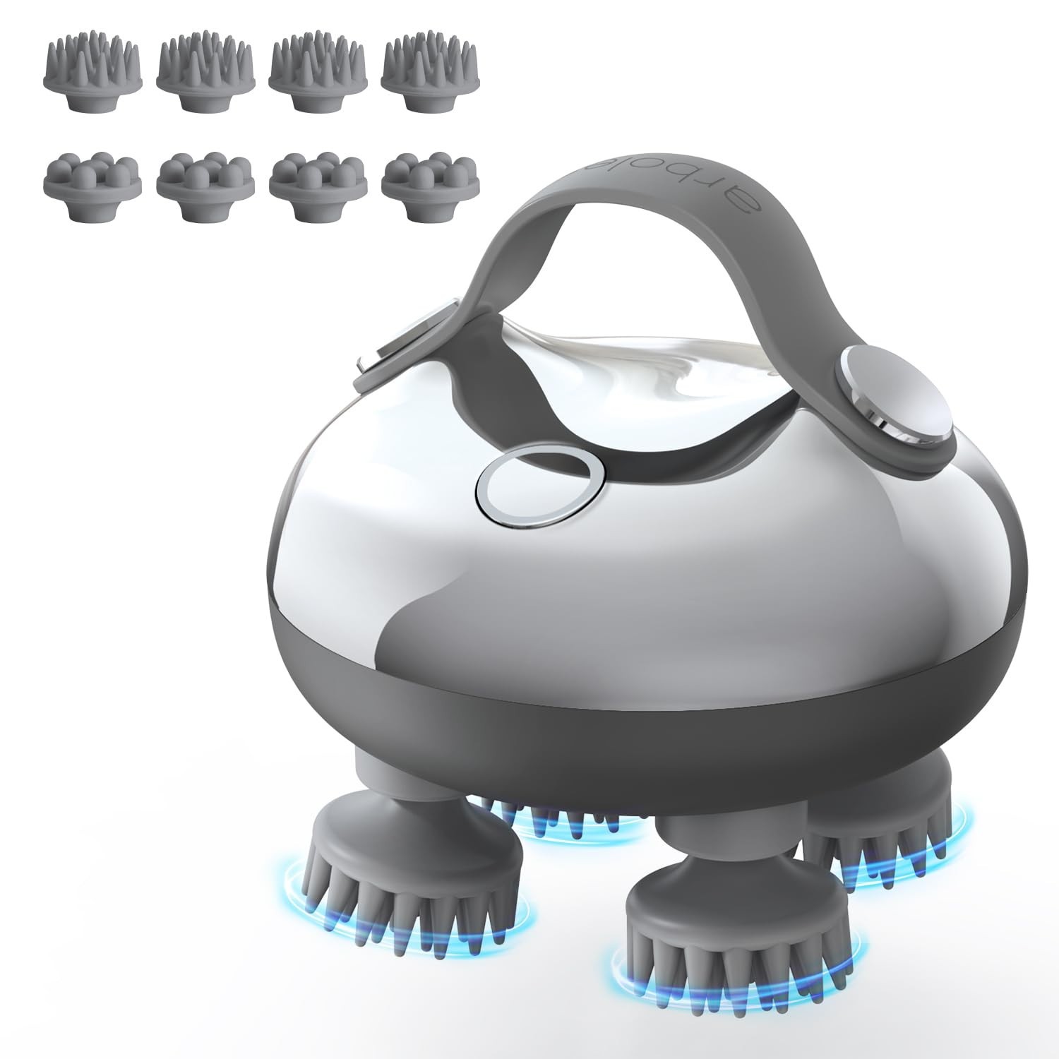 Rechargeable Scalp Massager – Waterproof Handheld Hair Scratcher, 8 Claws, Stres
