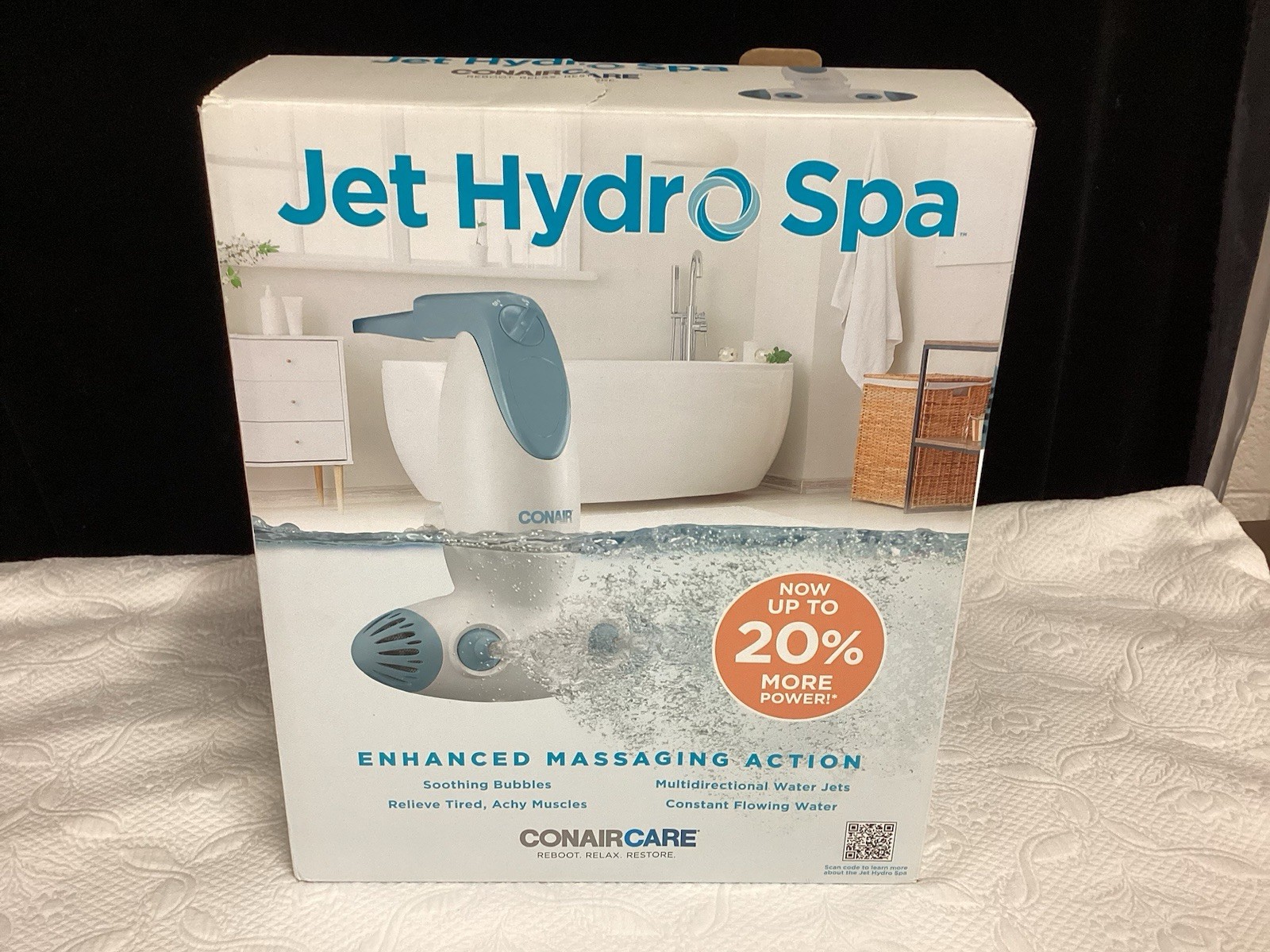 Conaircare Jet Hydro Spa w/ Dual Hydro Jets & Invigorating Bubbles Bathtub- NIB