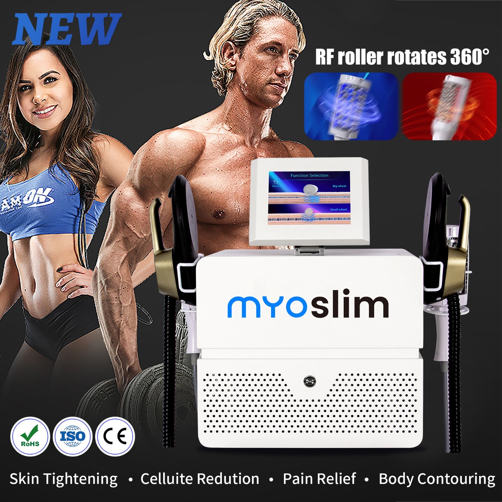 Nova MYOslim Neo Hi-EMT Roller 2-in-1 Muscle Gainer Slimming Fitness Machine