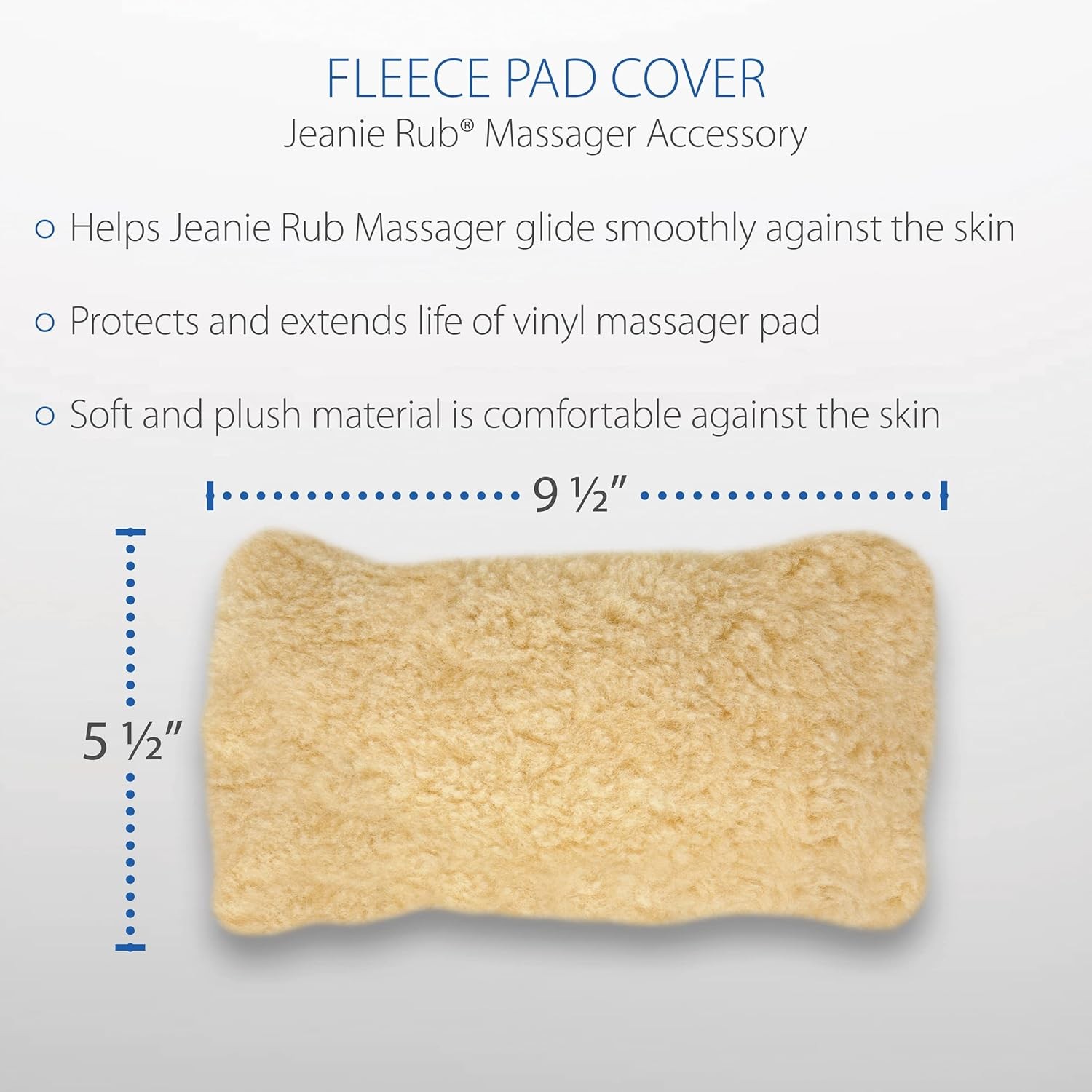 Fleece Pad Cover Jeanie Rub Massager
