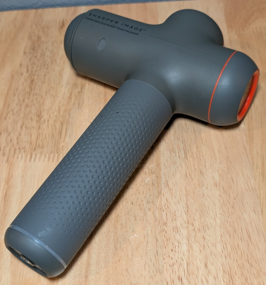 Sharper Image Power Percussion Massager Body Only Model 2437599 FOR PARTS Grey