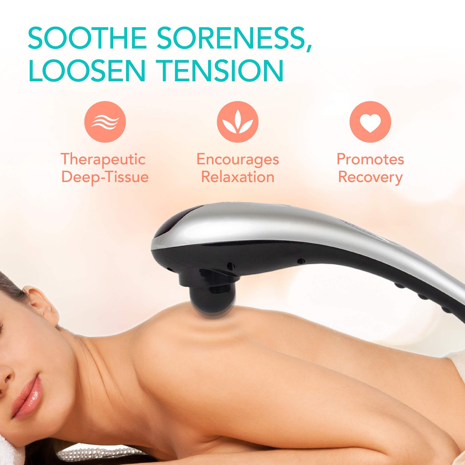 Tapping – Handheld Deep Tissue Back, Neck, Shoulder, Leg, Calf Muscle Massage…
