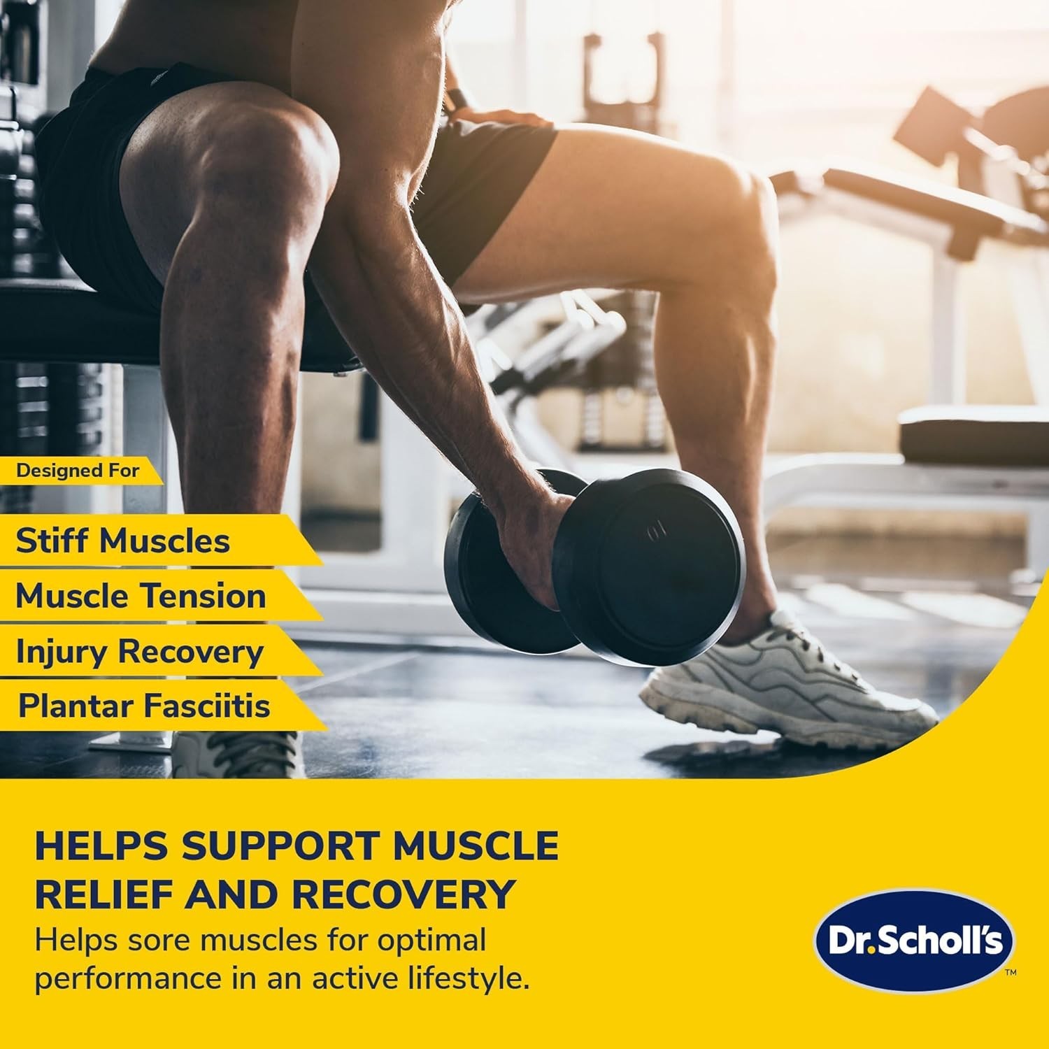 Dr. Scholl’s Restorative Cold Therapy with Body Massage Roller, Muscle Roller