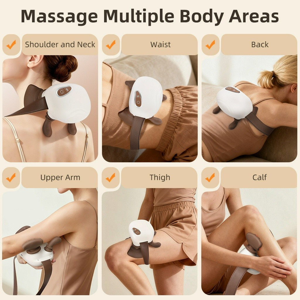 Neck Shoulder Massager with Heat Simulated Human Hand Cervical Trapeziu Massager