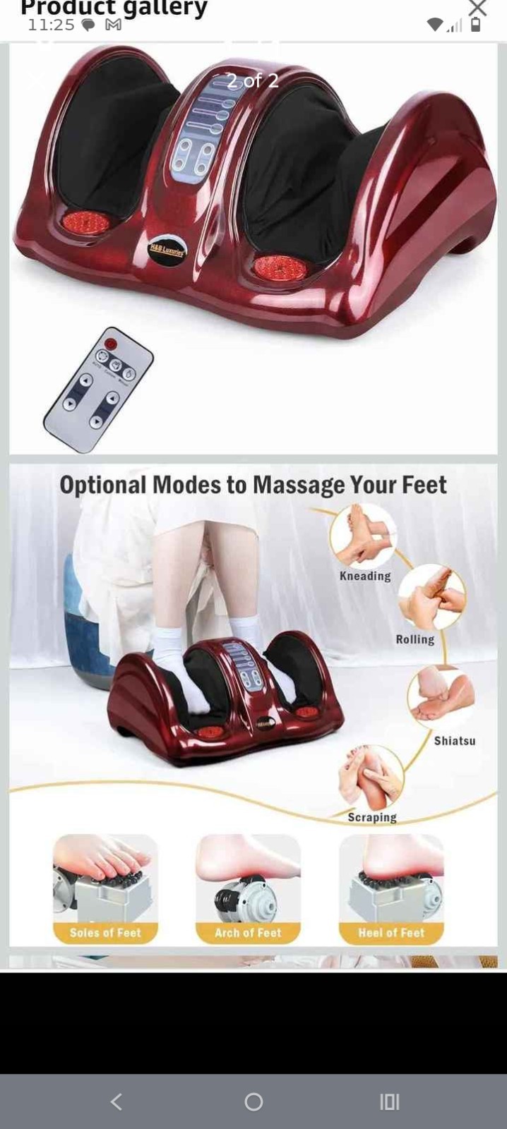 Nekteck Electric Shiatsu Foot Massager with Heat Kneading Feet Massage Machine