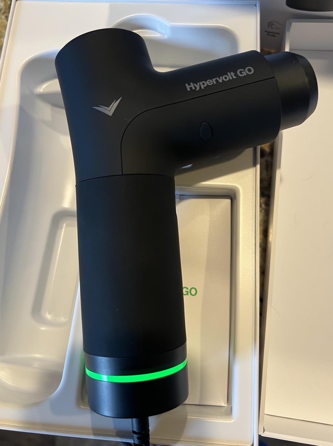 Hyperice Hypervolt GO Hand Held Percussion Massage Gun ONLY- PARTS ONLY – AS IS