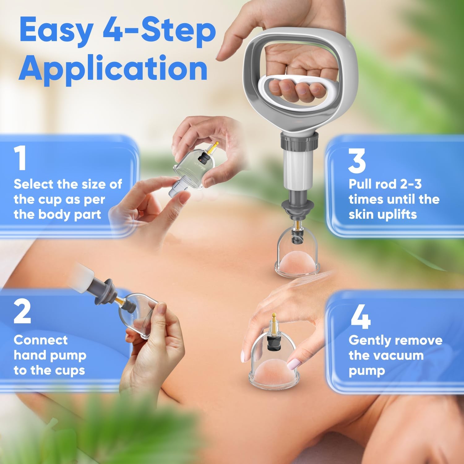 Myofascial Releaser Professional Cupping Therapy 1 Count (Pack of 1), Black
