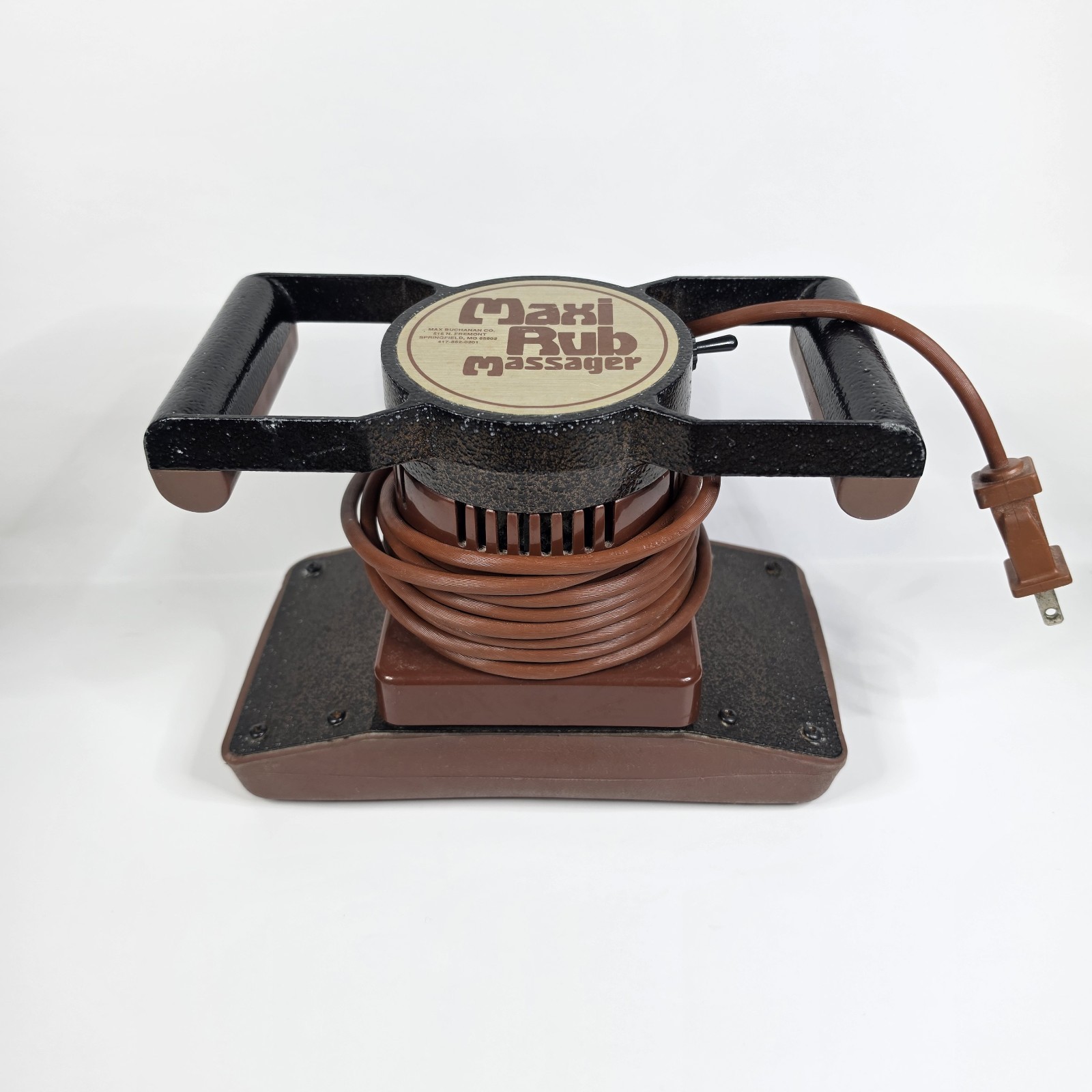 Vintage USA MADE Maxi Rub Personal Body Massager Max Buchanan Co. WORKS!