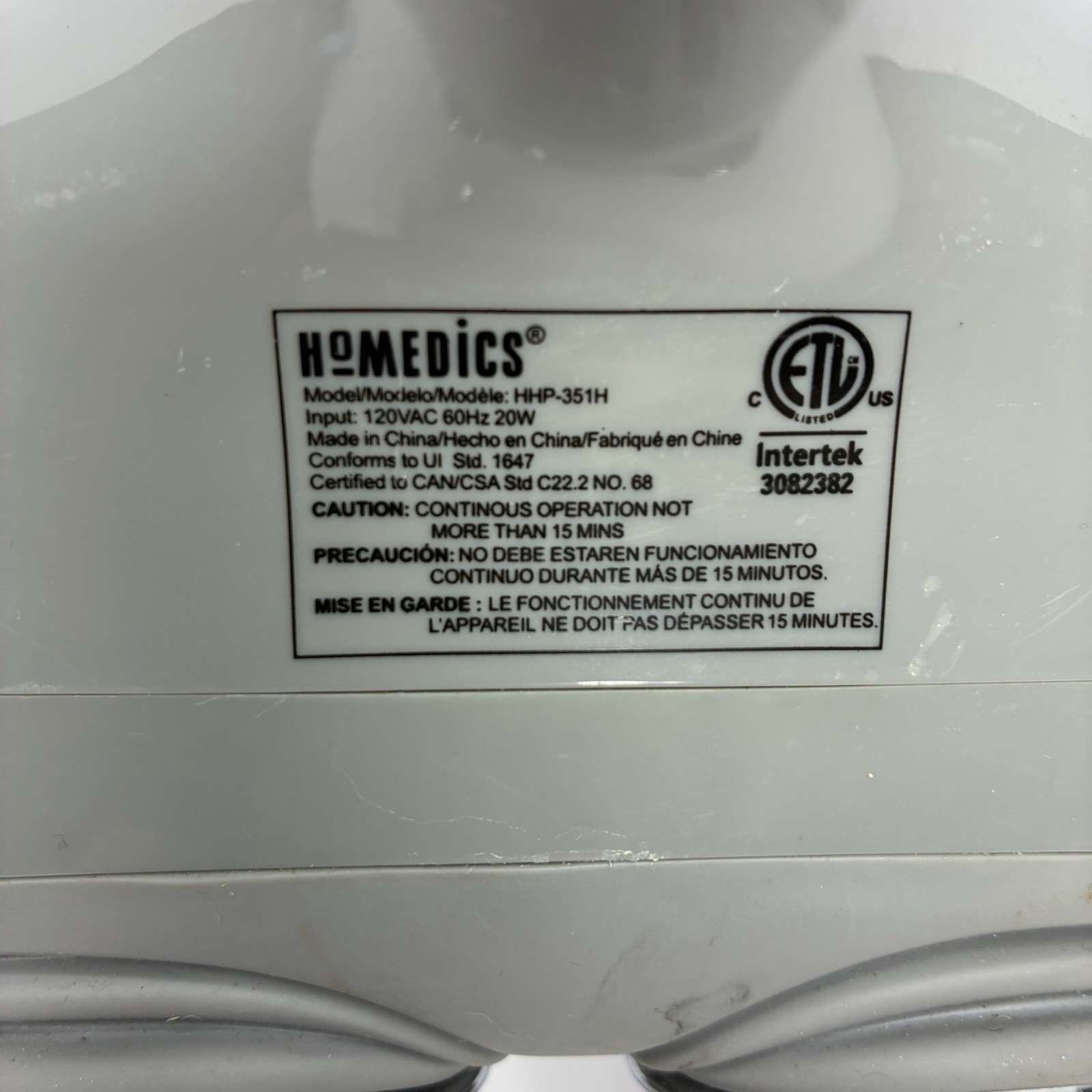 HoMedics Dual Head Percussion Action Plus Massager Heated HHP-351H Tested