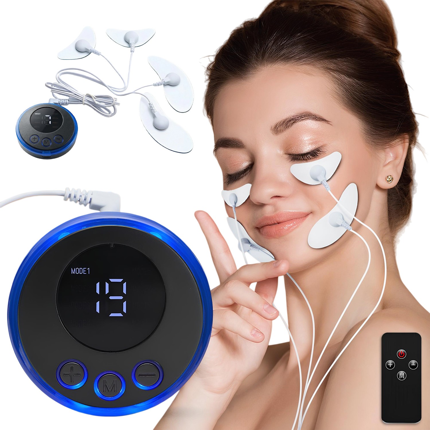 EMS Facial Body Muscle Stimulator Electrode Face Cheek Slimming Beauty Massager