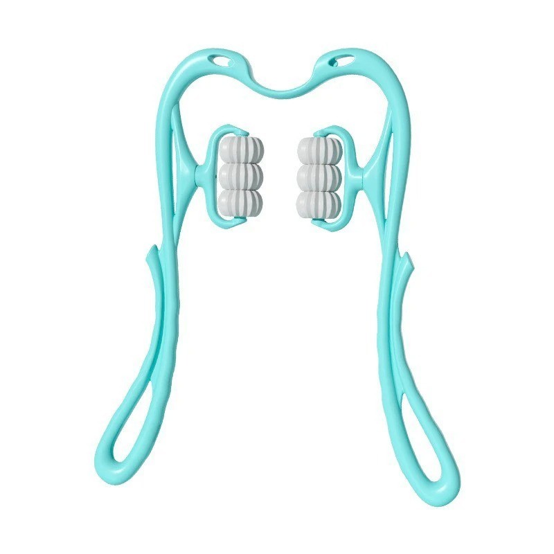 Multifunctional Six-Wheel Neck Massager Roller for Pain Relief and Relaxation