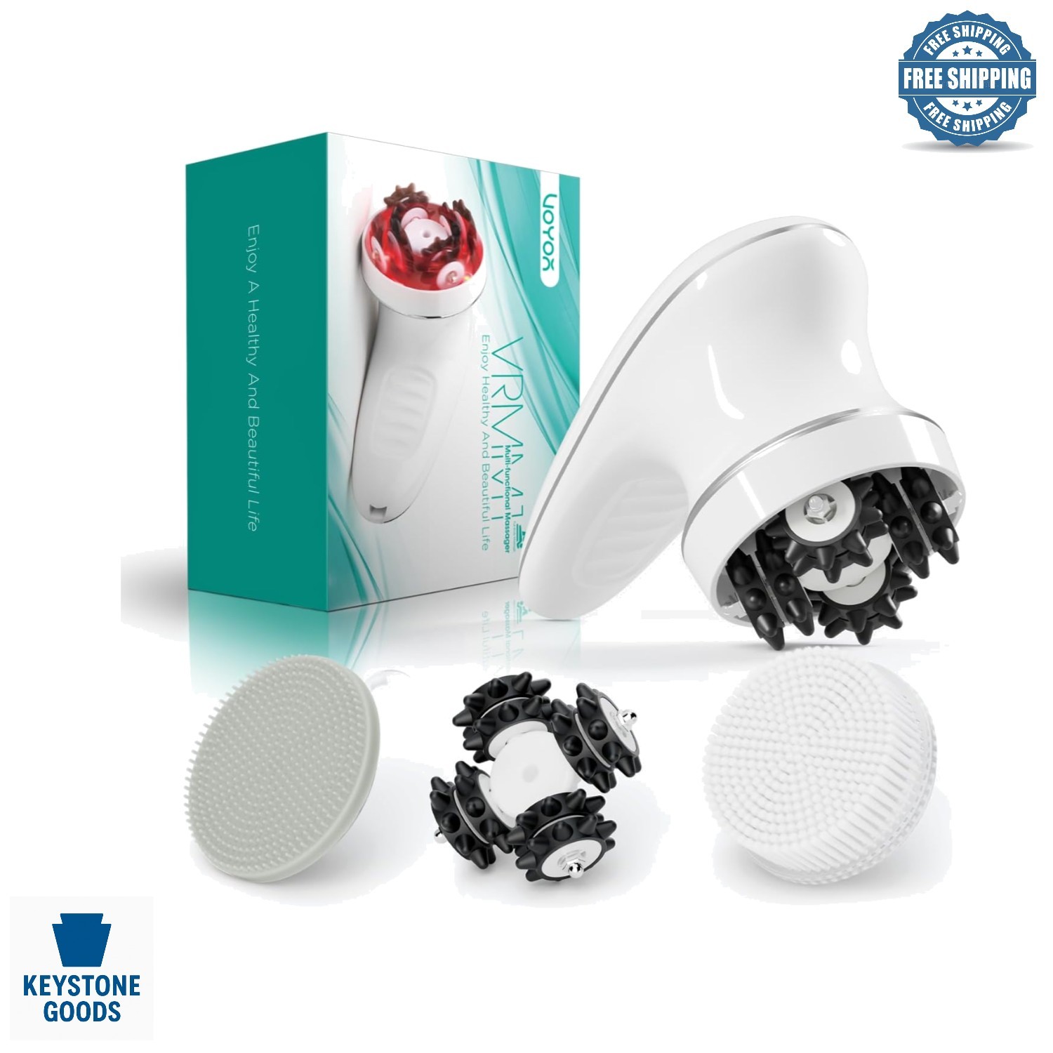 Electric Cellulite Body Massager & Sculptor – 3 Intensity Levels, Deep Tissue…