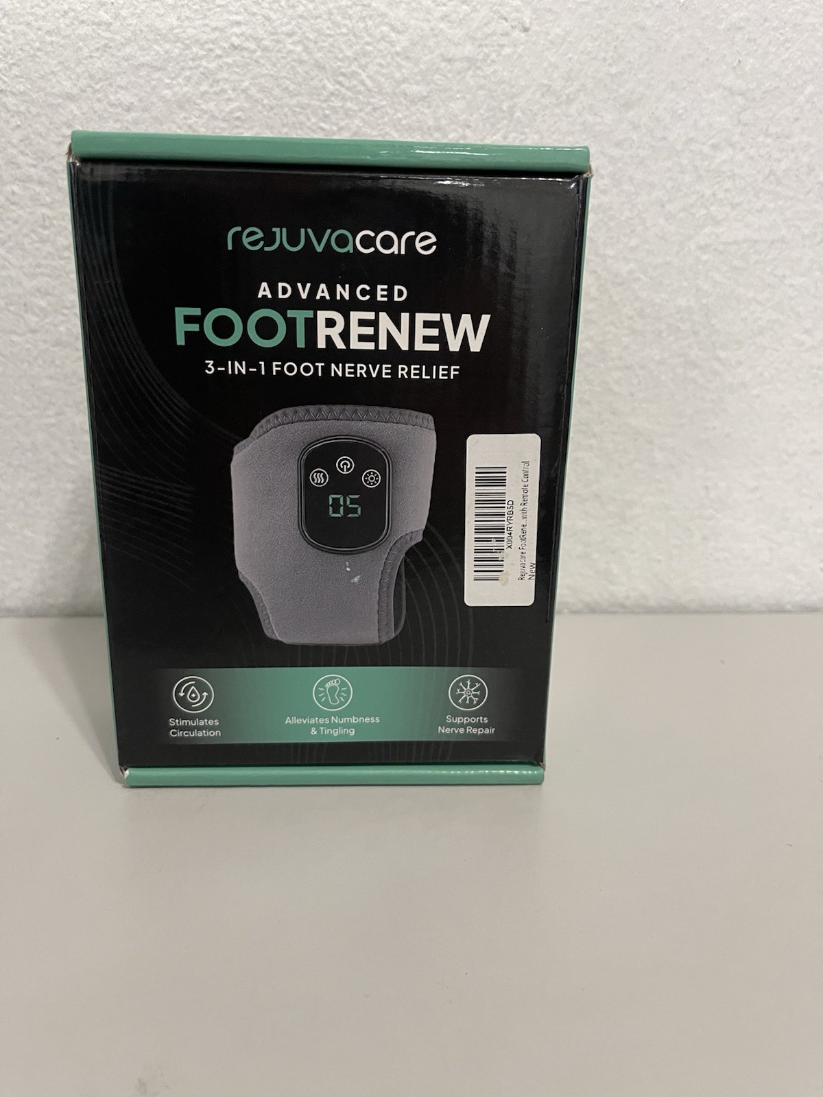 Rejuvacare Advanced Foot Renew 3-In-1 Foot Nerve Relief Massage & Heat Therapy