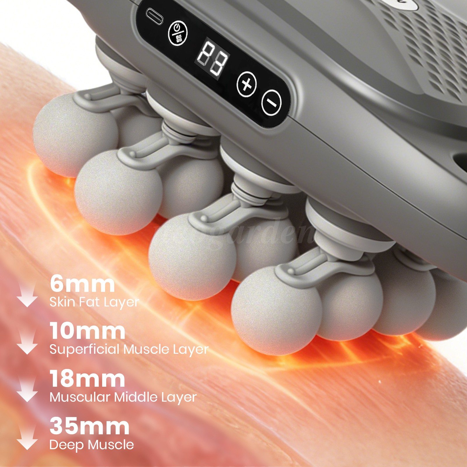 16 Head Massage Gun Deep Tissue Massager 9 Modes 9 Speed Levels Muscle Relax NEW