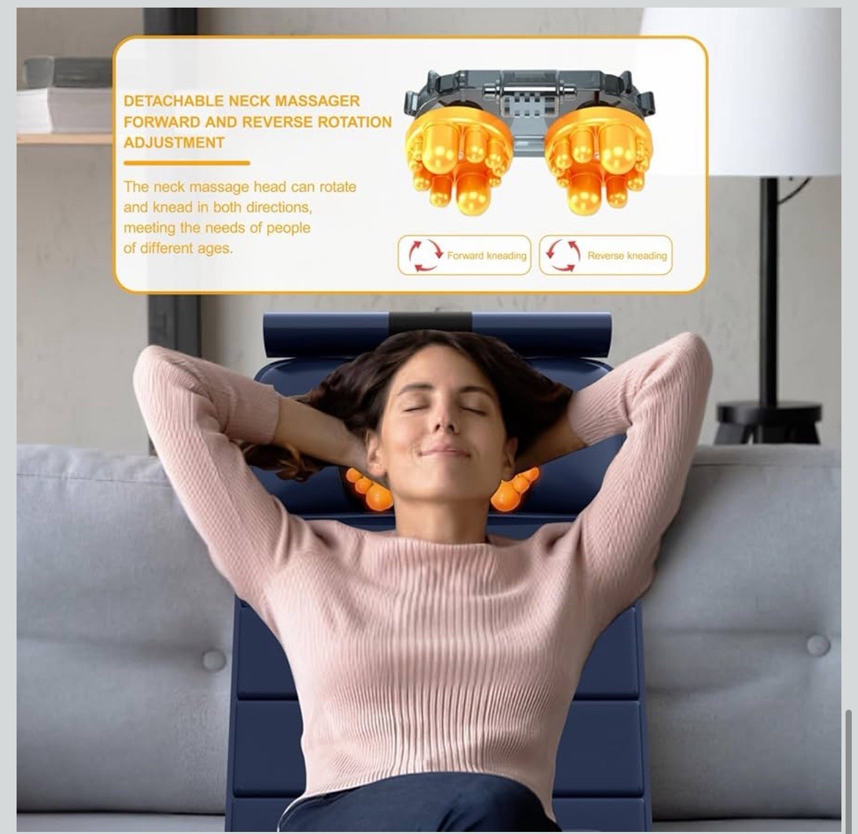 Luxury Full Body Head To Foot Massage Shiatsu Mat Pad w/ Heat, Vibration 70”x21”