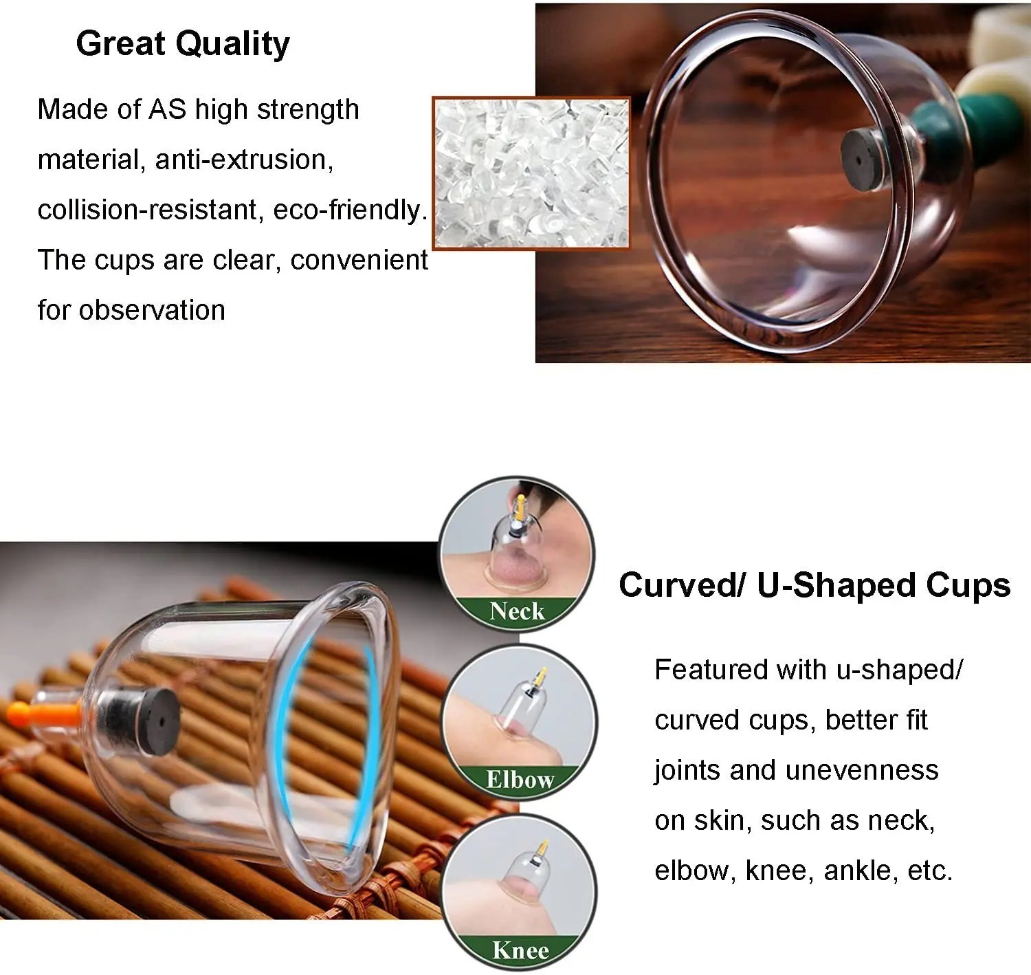 12PCS Vacuum Cupping Set Pump Gun Suction Cups Body Massage Therapy Kit