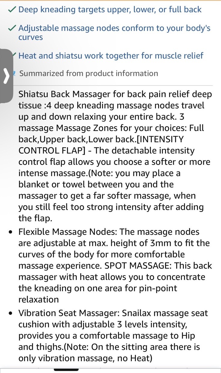 Shiatsu Massage Cushion with Heat Massage Chair Pad (SL-256)
