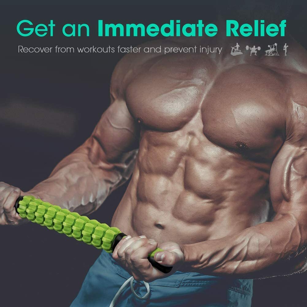 New Doeplex Athletes Muscle Roller Massage Stick 17.5″ Body Massager Pain Relief