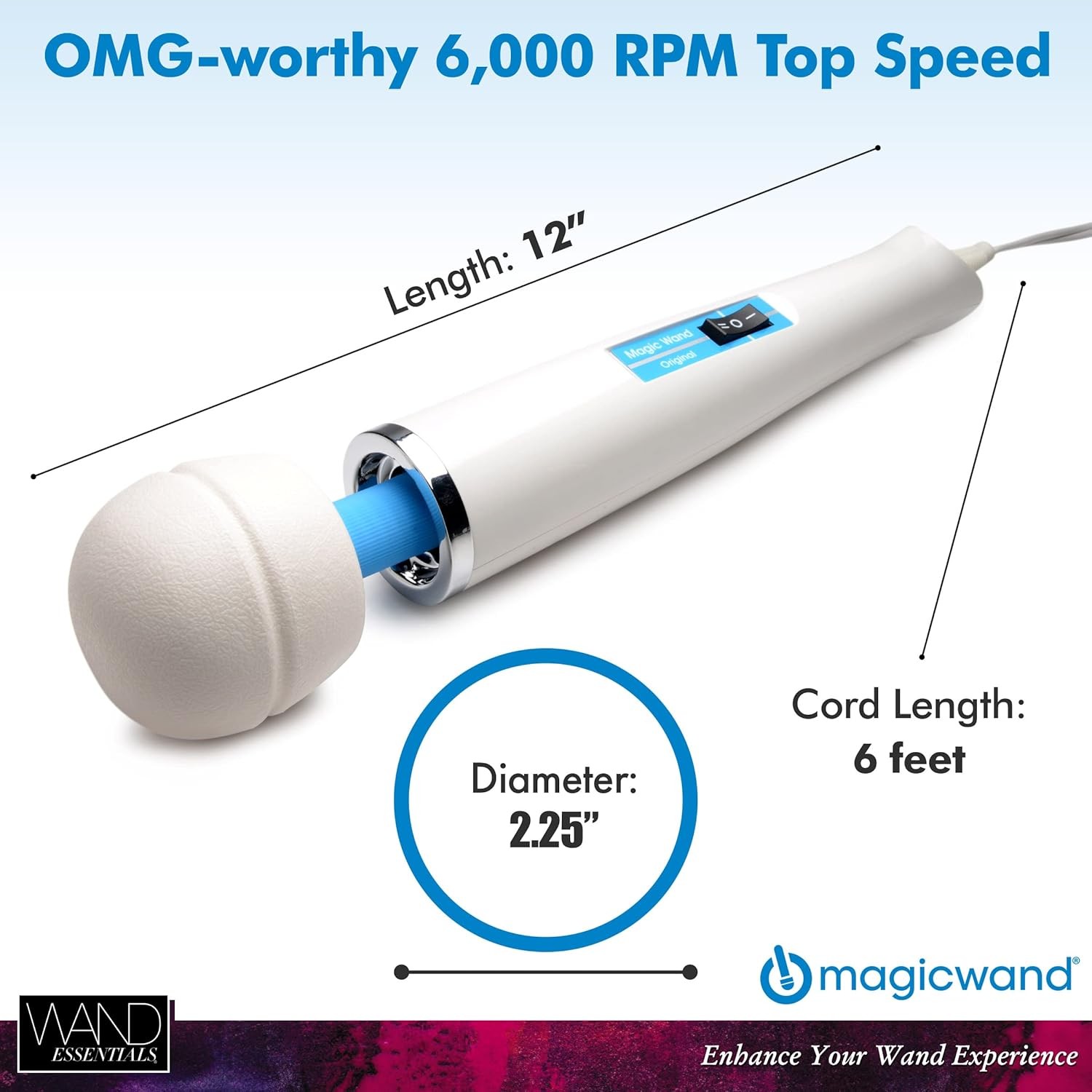 Wand Essentials Handheld Massager with Mini Travel Massager for Women and Men, C