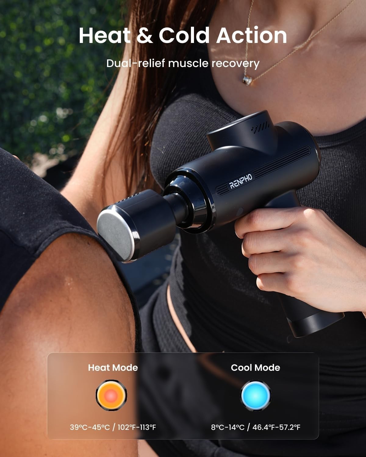 Silent Active Thermacool 2 Massage Gun – Rechargeable Deep Tissue Relief for All