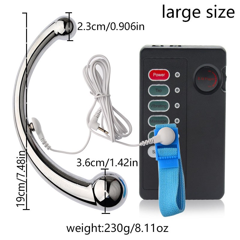 Metal Heavy Duty Curved Back Full Body Trigger Points Pain Relief Massage Wand
