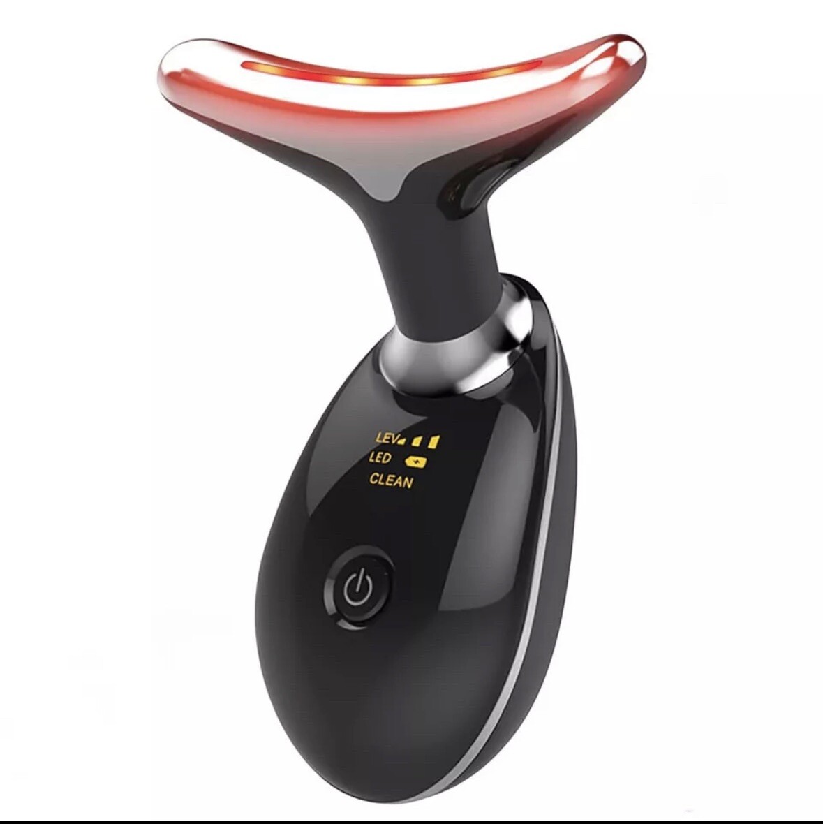 Neck Face Lifting Massager Skin Tighten Device LED and Anti Wrinkle Double Chin+