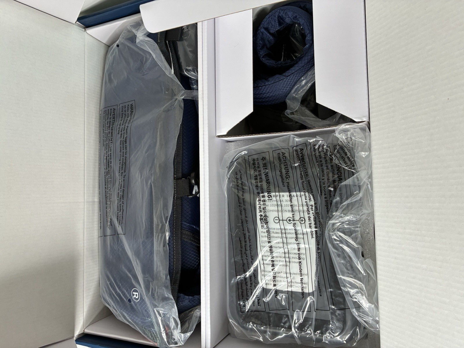 Sharper Image PowerBoost Air Compression Boots Leg Massager Small-Medium New OB
