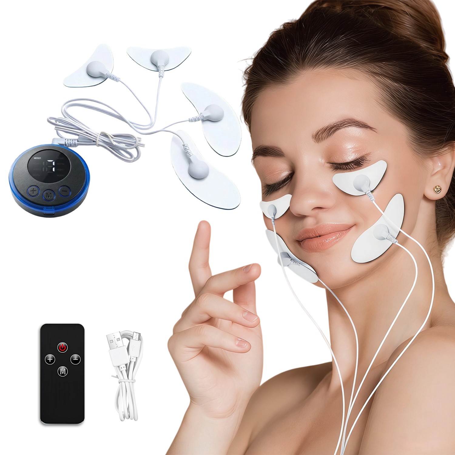 EMS Facial Body Muscle Stimulator Electrode Face Cheek Slimming Beauty Massager