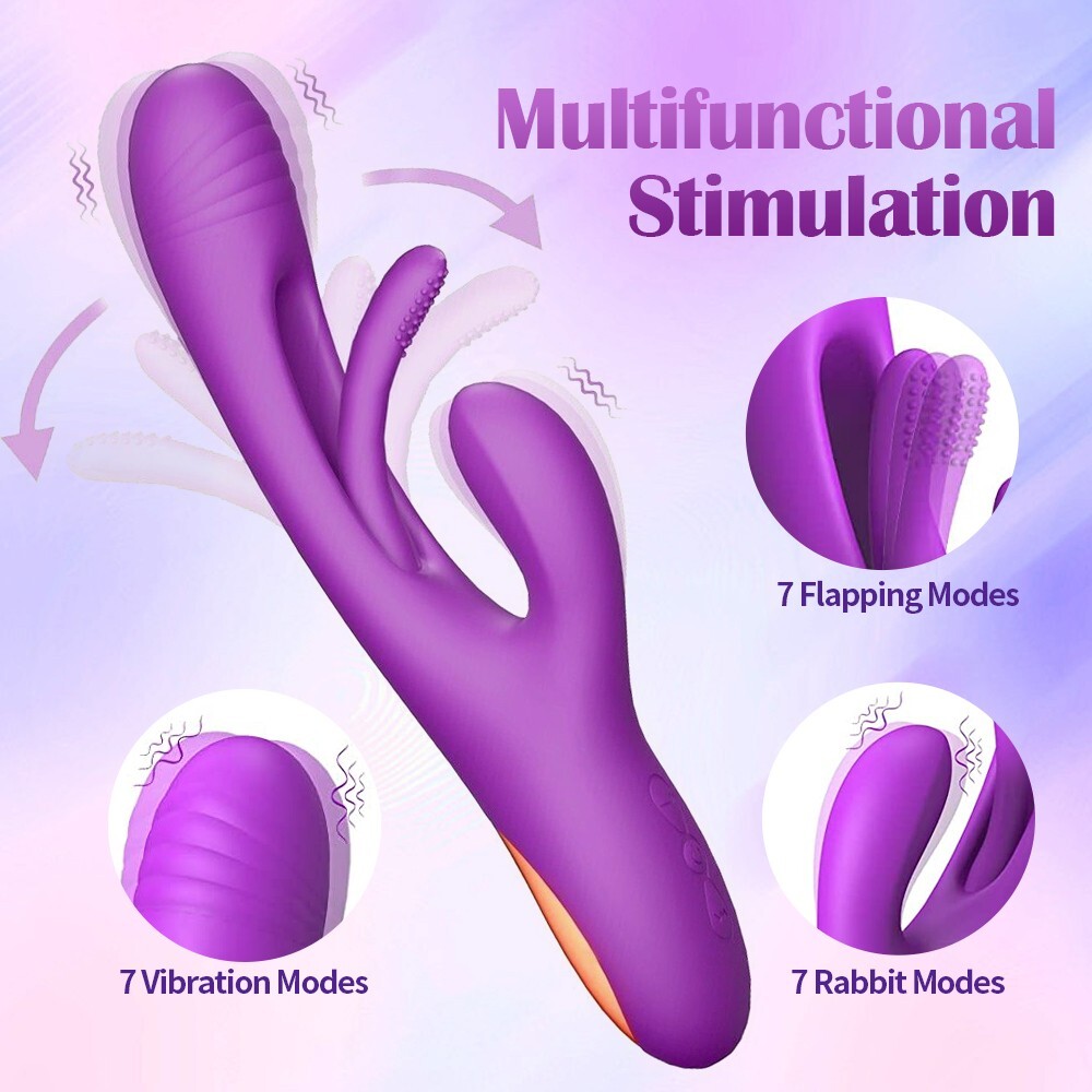 3in1-Massager-Flapping-Mapping-Rechargeable-Handheld Massager-Vibrator-for-Women