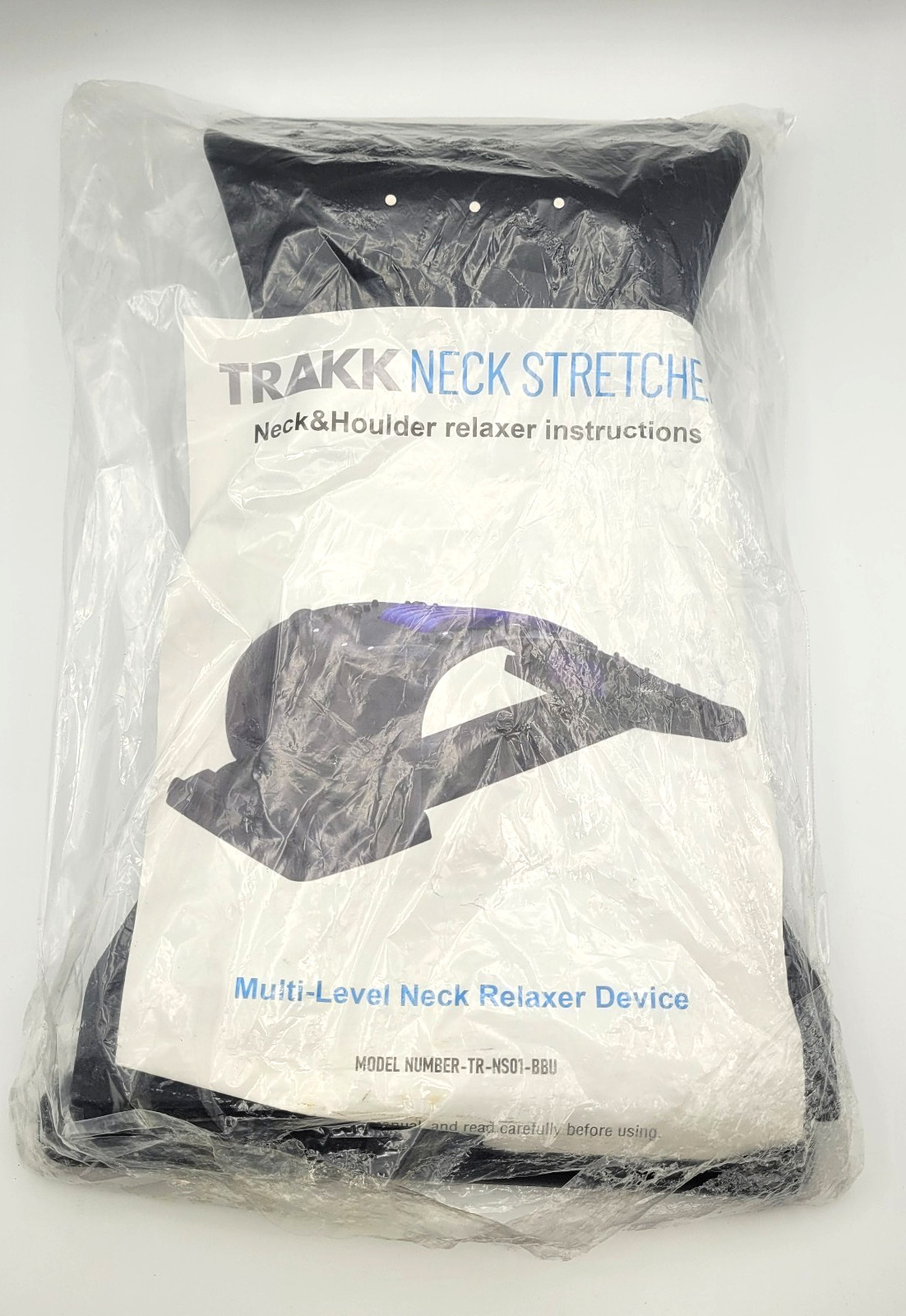 Trakk Plastic Neck Stretcher-Multi Level- Blue/Black-No Box