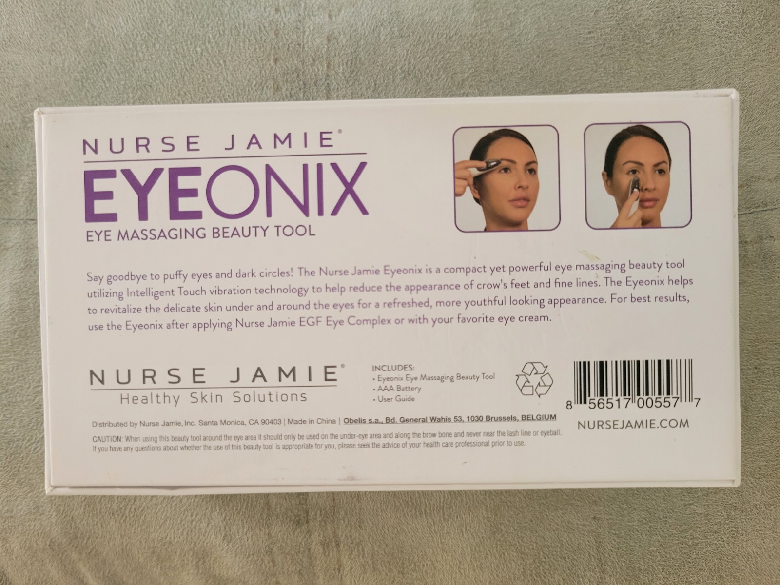 NEW Nurse Jamie EYEONIX Eye Massaging Beauty Tool Brand Reduce Puffy Eye Wrinkle