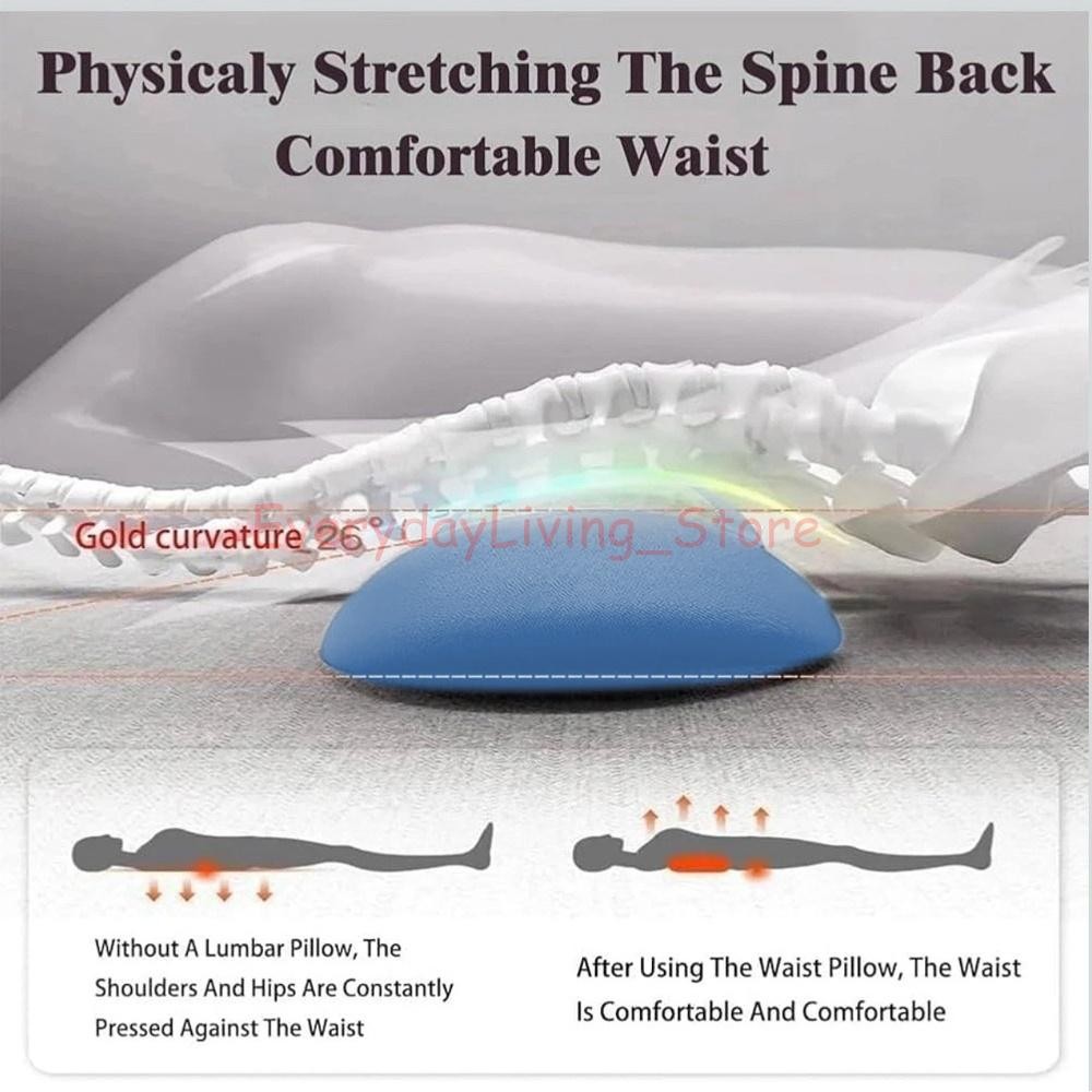 3-In-1 Electric Lumbar Support Pillow Smooth Spine Triple Fusion Back Massager