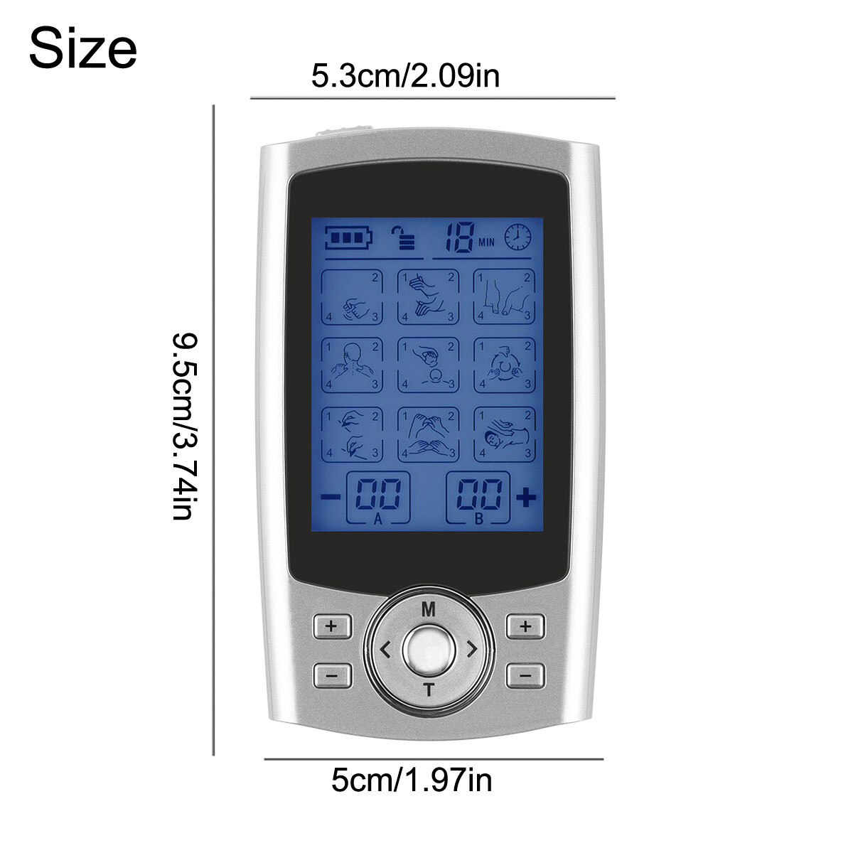 Tens Unit Muscle Stimulator Machine Pulse Massager Therapy Pain Relief -36*Modes