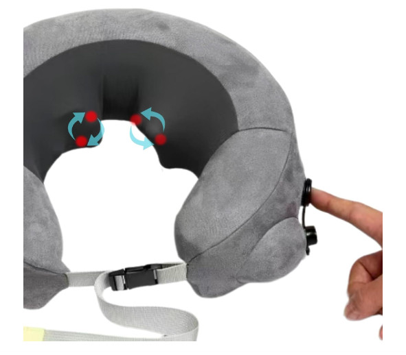 Travelmall Switzerland Multi-Functional Pillow, 6D Rolling Massager