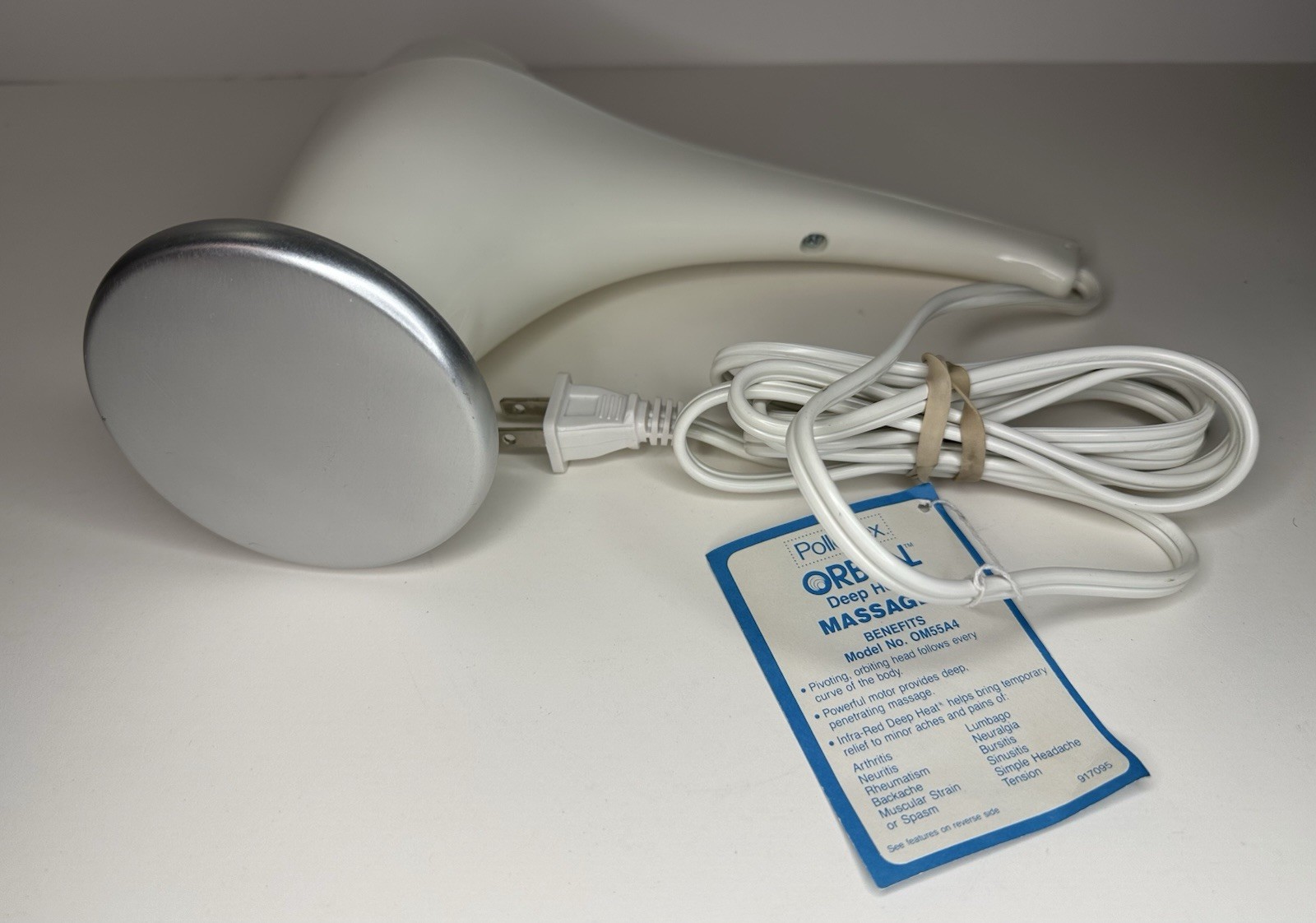 Deep Heat Massager By Pollenex 3-D Orbital Vintage OM-55E