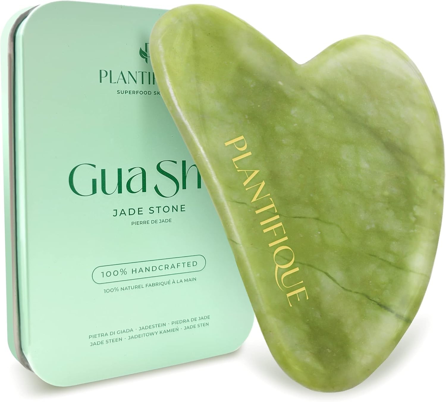 Travel-Size Jade Gua Sha Tool for Effortless Facial Sculpting and Wellness