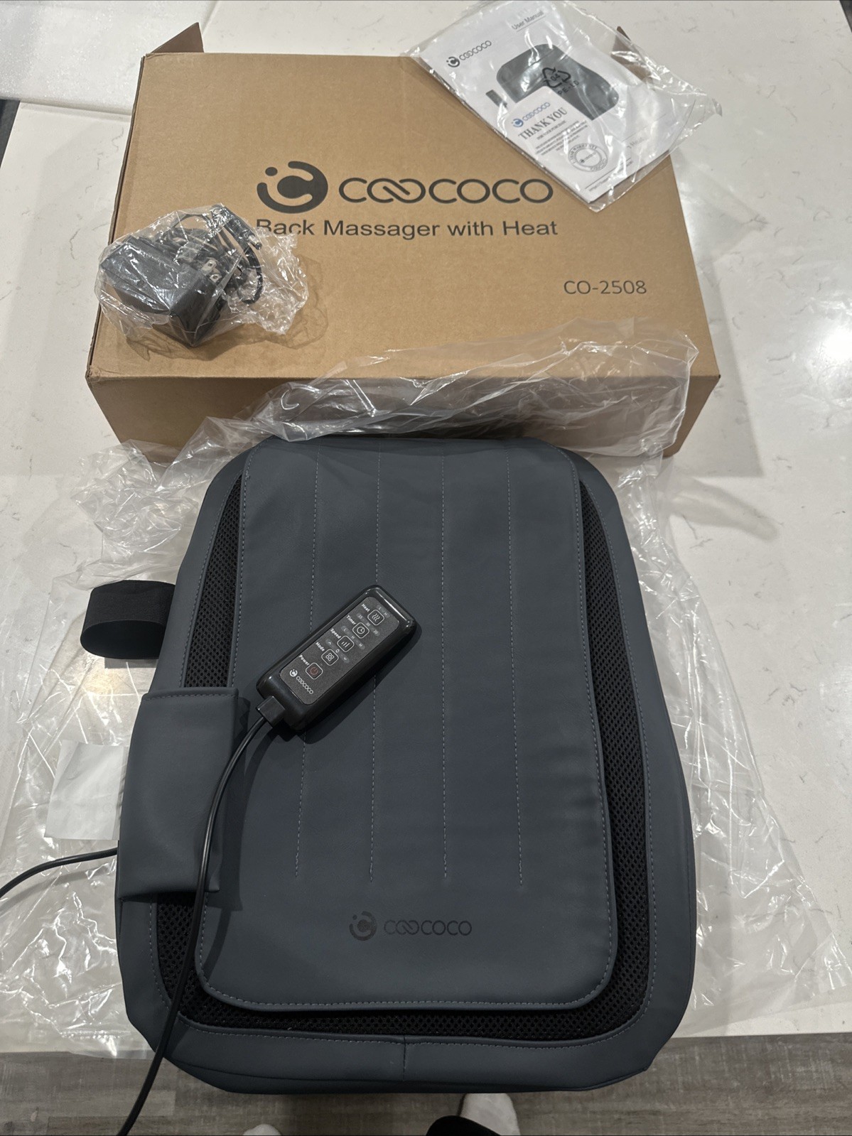 CooCoCo Back Massager with Heat and Shiatsu Lower Back Massage